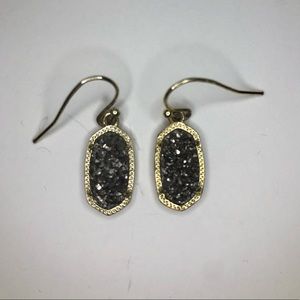 Silver Drusy Kendra Scott Lee Earrings